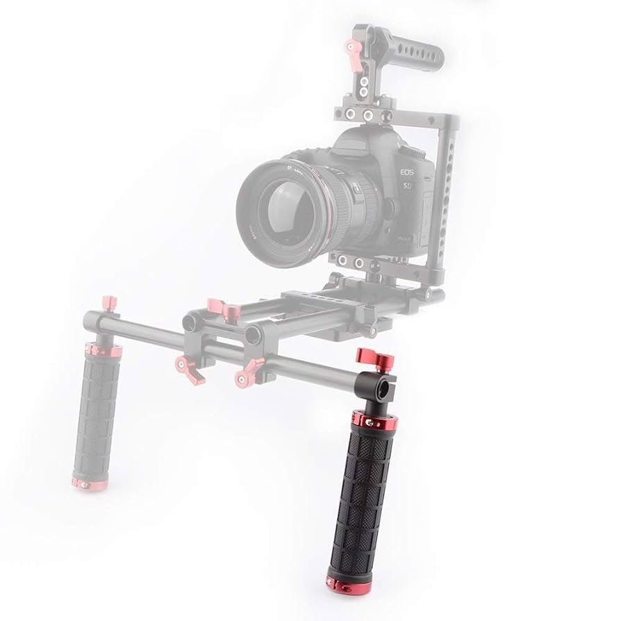 (未使用･未開封品)　camvate DSLRハンドルグリップwithロッドクランプfor 15?mmロッドリグレールサポートカメラ三脚(1ペア) df5ndr3 Amazon | CAMVATE カメラグリップハンドル+ロッドクランプ 15mm
